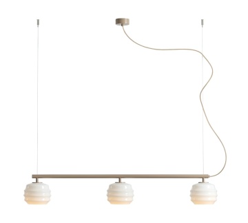 Corp de iluminat suspendat Puff 108 cm 3xE27 - Bej