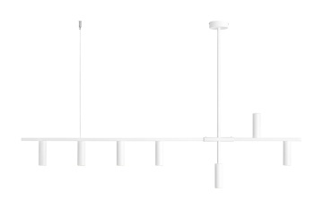 Corp de iluminat suspendat Trevo 7xGU10 MINI - Alb