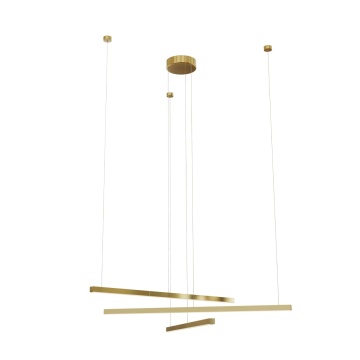 Corp de iluminat suspendat Trio III auriu periat