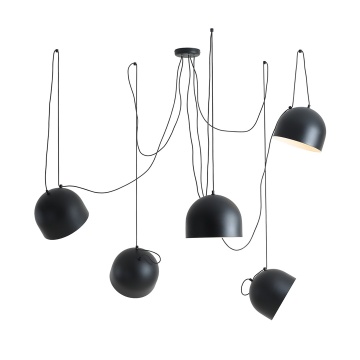 Lustra Noor 5 Negru 5xE27