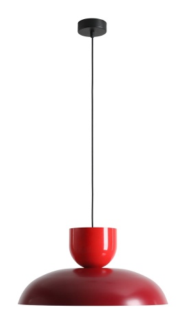 Pendul Ella 47 cm 1xE27 - Roșu vin + Roșu chili