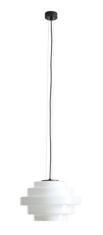Pendul Filo 36 cm înălțime 220 cm 1xE27 - Alb lăptos