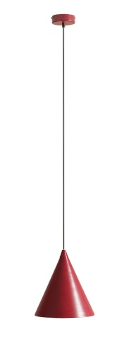 Pendul Form 24 cm 1xE27 - Roșu vin