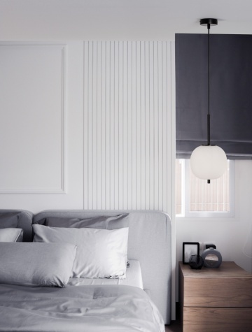 Pendul Lato Opal / Negru Ø18,5 x H 120 cm