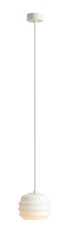 Pendul Puff 16 cm 1xE27 - Alb bumbac