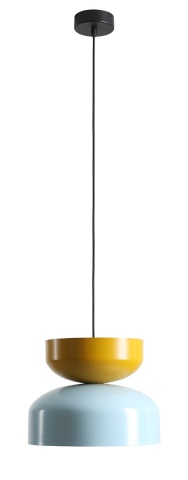 Pendul Tula 30 cm 1xE27 - Roz pal + Muștar