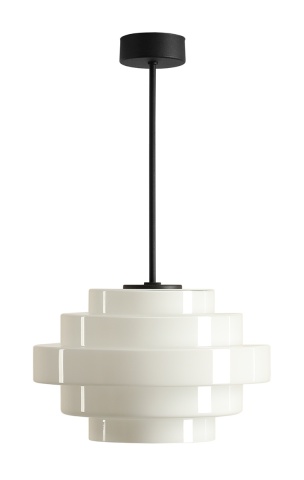 Plafonieră Filo 28 cm înălțime 48 cm 1xE27 - Alb lăptos
