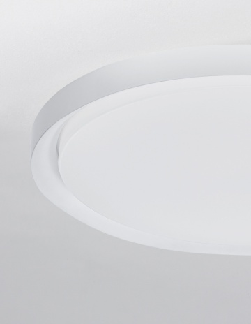 Plafoniera Troy Alb Ø46 x H 7,5 cm
