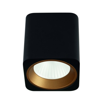 Spot aparent Tub + Decorative ring RC0155/C0156 negru