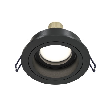 Spot incastrat Atom - Ø 9.2 cm, Negru, GU10
