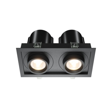 Spot incastrat Hidden - 16.8 cm, 3000K, Negru