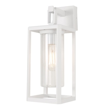 Aplica exterior Alps L 20,5 cm, A 15 cm - Alb