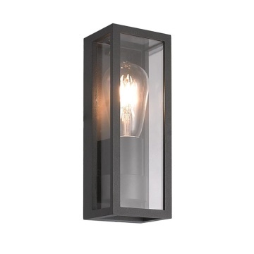 Aplică exterior Lucca 1xE27 - Negru