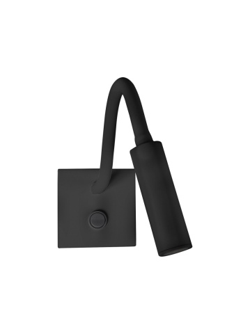 Aplica perete pentru pat Madison Negru 32 x 8 x 8 cm