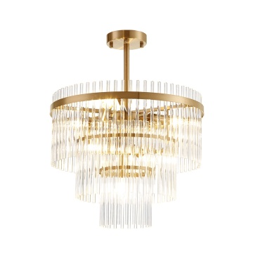 Candelabru Sabrina - Bronz / Transparent