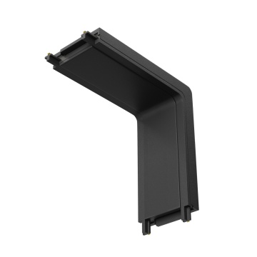 Conector colt vertical Sistem Radity - Negru