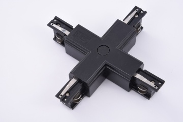 Conector X sistem șină Track 3LINE - Negru