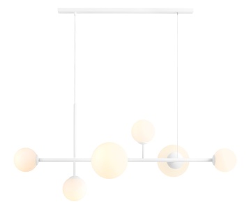 Corp de iluminat suspendat Dione 4xE14 / E27 - Alb
