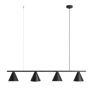 Corp de iluminat suspendat Form 120 cm 4xE27 - Negru