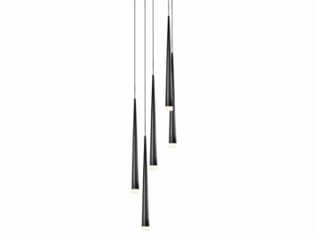 Corp de iluminat suspendat Stylo 5 - Negru