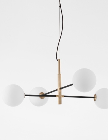 Corp de iluminat suspendat Vitra Opal / Negru / Auriu 103 x 85 x 130 cm