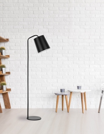 Lampadar Stabile Negru / Alb Ø30 x H 188 cm