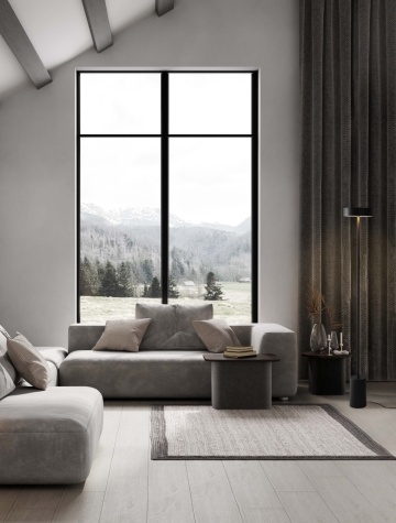 Lampadar Thea Negru Ø20 x H 135 cm