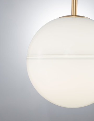 Pendul Cantona Alb / Auriu Ø25 x H 180 cm