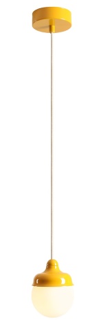 Pendul Fala 11 cm 1xG9 - Galben intens