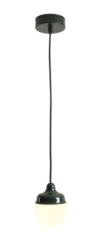 Pendul Fala 11 cm 1xG9 - Verde