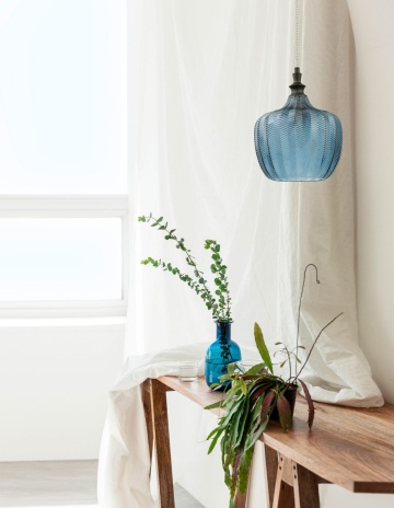 Pendul Loni Dark Blue / Negru Ø24 x H 120 cm