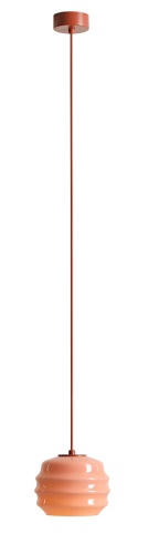 Pendul Puff Glaze 16 cm 1xE27 - Teracotă