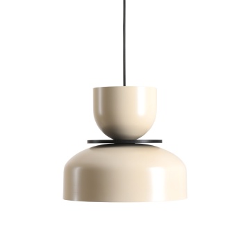 Pendul Uto 30 cm 1xE27 - Crem, lemn închis