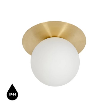 Plafoniera BORRA A brass IP44, auriu