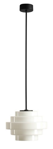 Plafonieră Filo 22 cm înălțime 75 cm 1xE27 - Alb lăptos