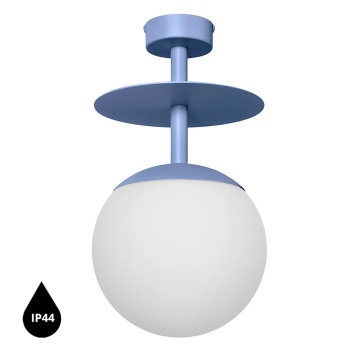 Plafonieră PLAAT B blue / with IP44, albastru