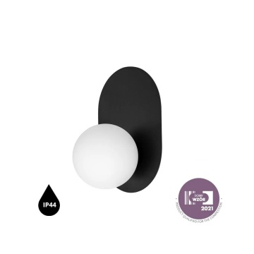 Aplică de perete HANEA black IP44, negru