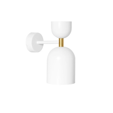 Aplică de perete SUPURU W white adjustable / wall with brass tube, alb / auriu