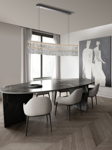 Candelabru Nuvia Crom 120 x 12 x 120 cm