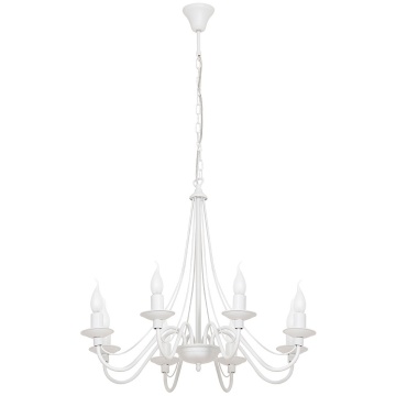Candelabru Róża 85 cm 12xE14 - Alb