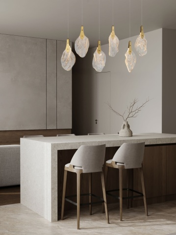 Corp de iluminat suspendat Bellina Auriu 110 x 20 x 195 cm