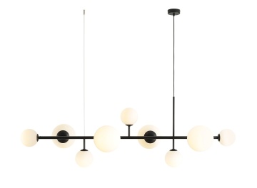 Corp de iluminat suspendat Dione 5xE14 / E27 - Negru