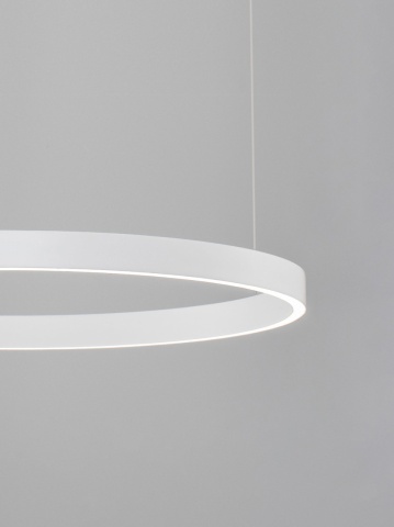 Corp de iluminat suspendat Elowen Alb Ø80 x H 150 cm