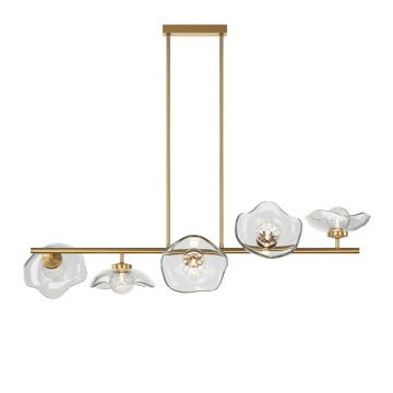 Corp de iluminat suspendat Miracle L 110 x l 30.9 cm G9 - Auriu