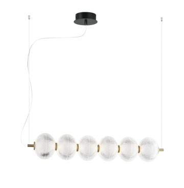 Corp de iluminat suspendat Pellucid - Bronz / Transparent