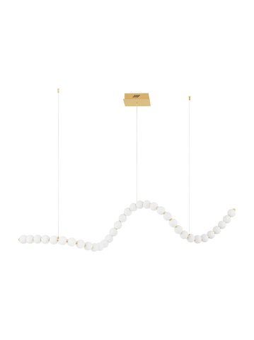 Corp de iluminat suspendat Perla Auriu / Opal 187 x 56 x 200 cm