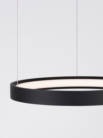 Corp de iluminat suspendat Perrine Negru Ø40 x H 150 cm