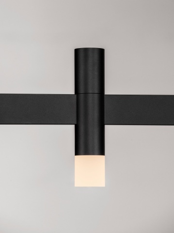 Corp de iluminat suspendat Poetic Negru 75 x 3,5 x 185 cm