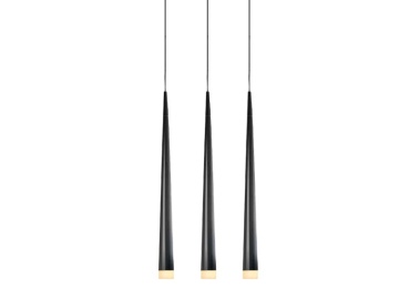 Corp de iluminat suspendat Stylo 3 - Negru