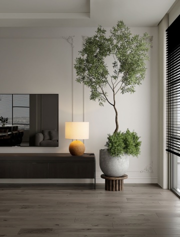 Lampa de masa Ever Oak Ø30 x H 45 cm